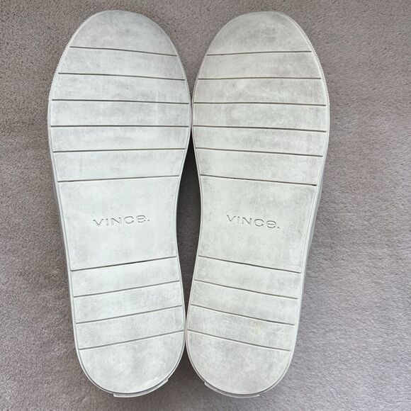 Vince Preston Gold Metallic Leather Slip On Sneaker Flat Comfort Shoe EU 38 US 8 - Picture 15 of 16